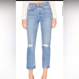 GRLFRND Karolina High Rise Straight Crop - 26 - Luxury Denim